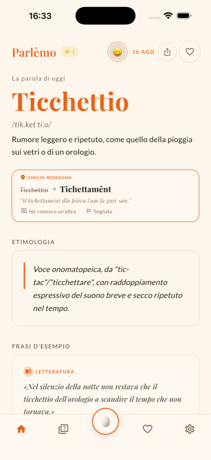 La parola del giorno con pronuncia ed etimologia