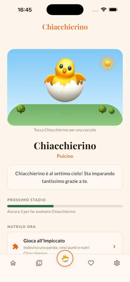 Chiacchierino, il compagno virtuale